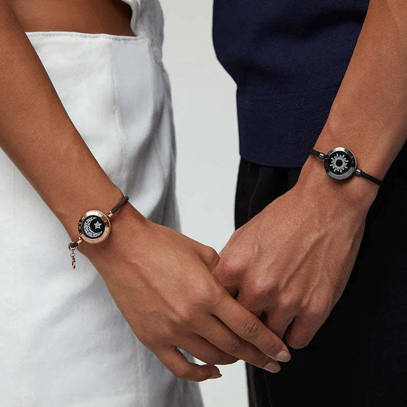 Set Of Two Sun And Moon Smart Bracelets-Customized Jewel