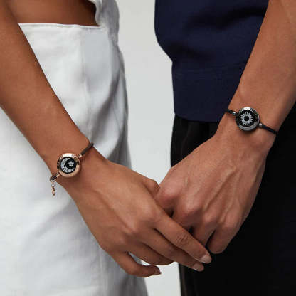 Set Of Two Sun And Moon Smart Bracelets-Customized Jewel
