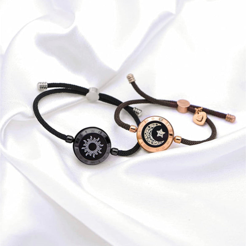 Set Of Two Sun And Moon Smart Bracelets-Customized Jewel