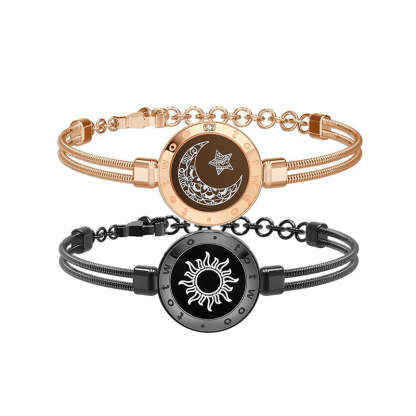 Set Of Two Sun And Moon Smart Bracelets-Customized Jewel