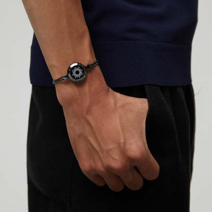 Set Of Two Sun And Moon Smart Bracelets-Customized Jewel
