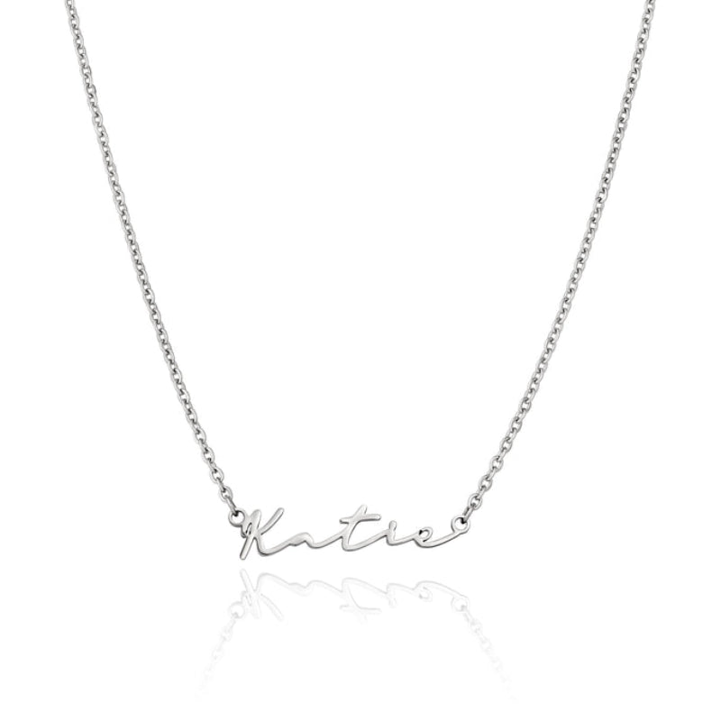 Custom Classy Name Signature Stainless Steel Necklace-Customized Jewel