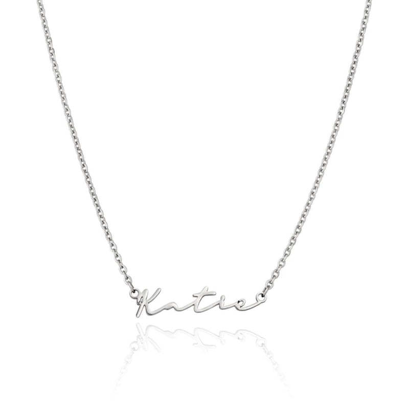 Custom Classy Name Signature Stainless Steel Necklace-Customized Jewel