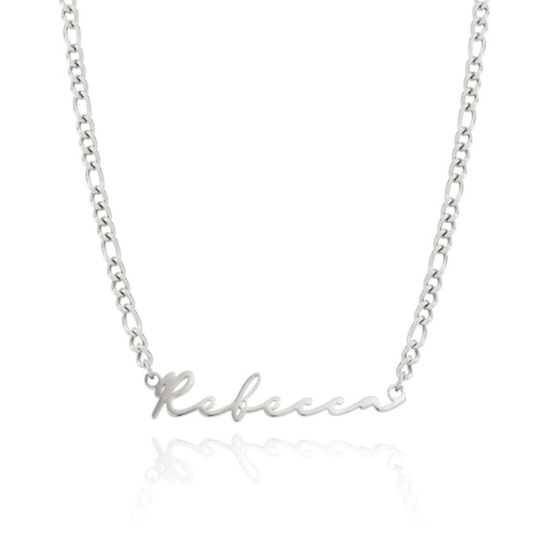 Custom Classy Name Signature Stainless Steel Necklace-Customized Jewel