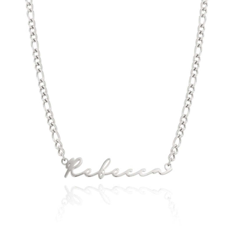 Custom Classy Name Signature Stainless Steel Necklace-Customized Jewel