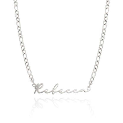 Custom Classy Name Signature Stainless Steel Necklace-Customized Jewel