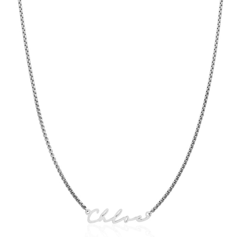 Custom Classy Name Signature Stainless Steel Necklace-Customized Jewel