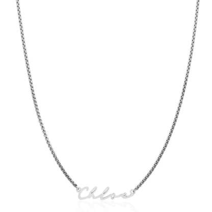 Custom Classy Name Signature Stainless Steel Necklace-Customized Jewel