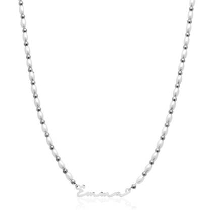 Custom Classy Name Signature Stainless Steel Necklace-Customized Jewel