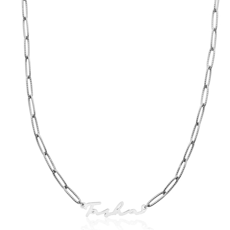 Custom Classy Name Signature Stainless Steel Necklace-Customized Jewel