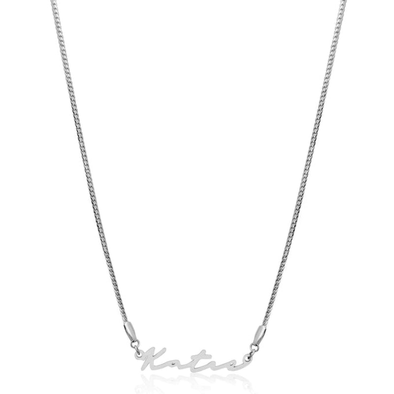 Custom Classy Name Signature Stainless Steel Necklace-Customized Jewel