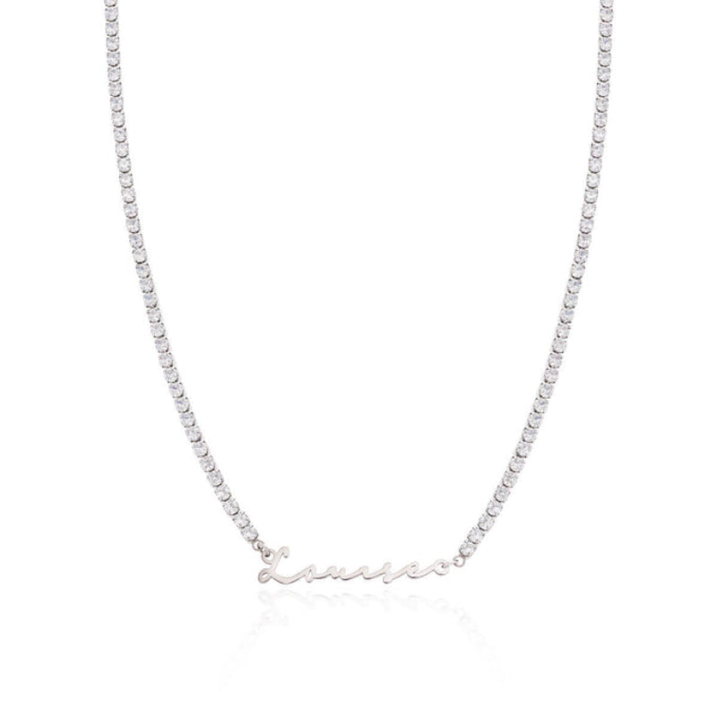 Custom Classy Name Signature Stainless Steel Necklace-Customized Jewel