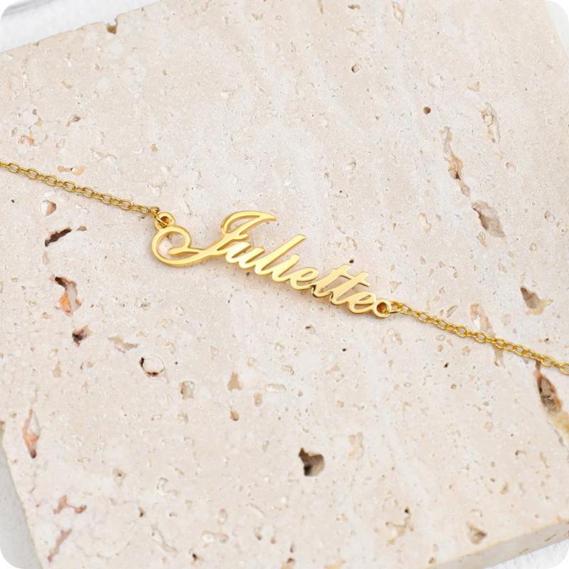Custom Name Engraved Anklet-Customized Jewel
