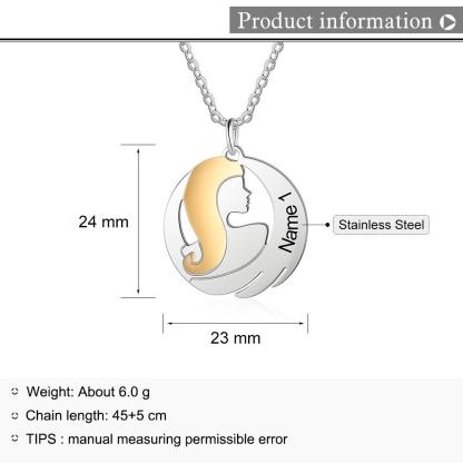 Sister Love Custom Sterling Silver Necklace-Customized Jewel
