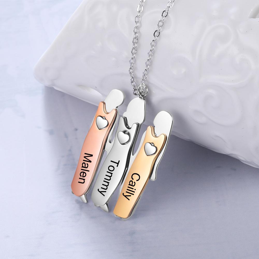Three Sisters Custom Necklace-Customized Jewel