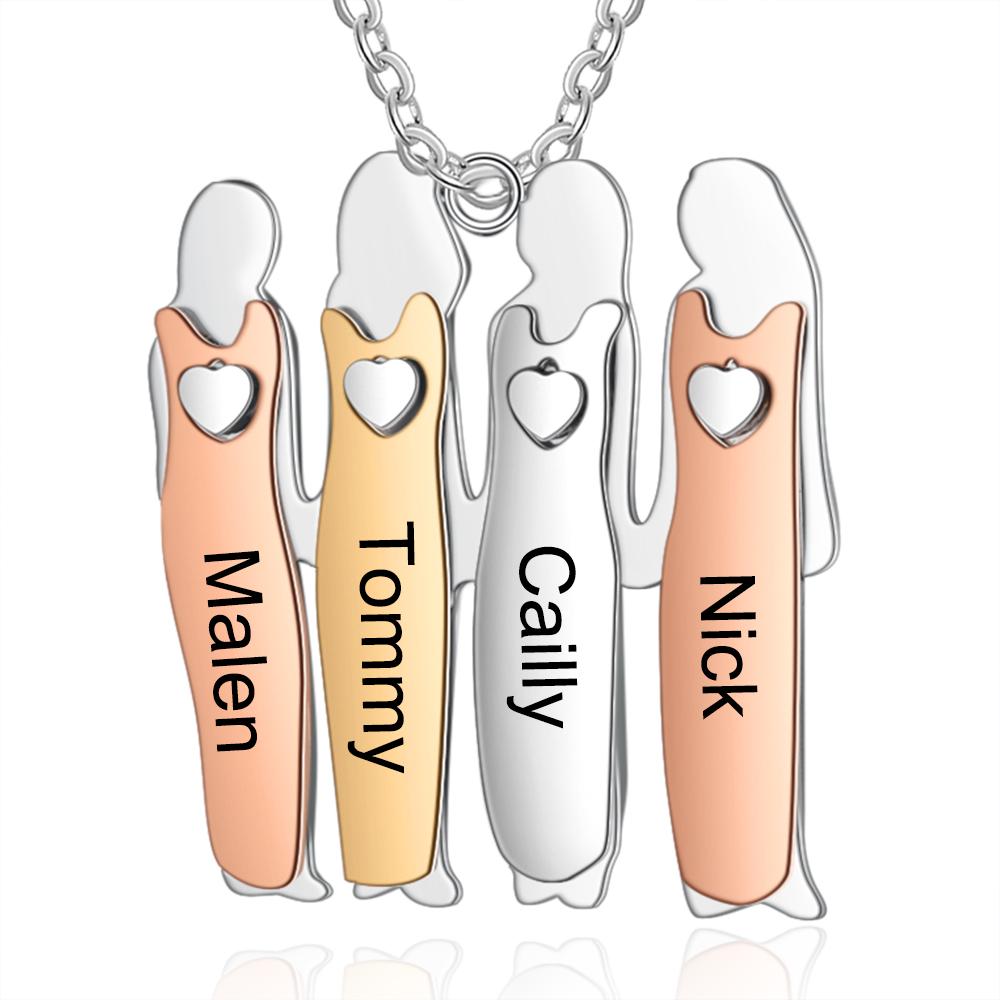 Four Sisters Custom Necklace-Customized Jewel