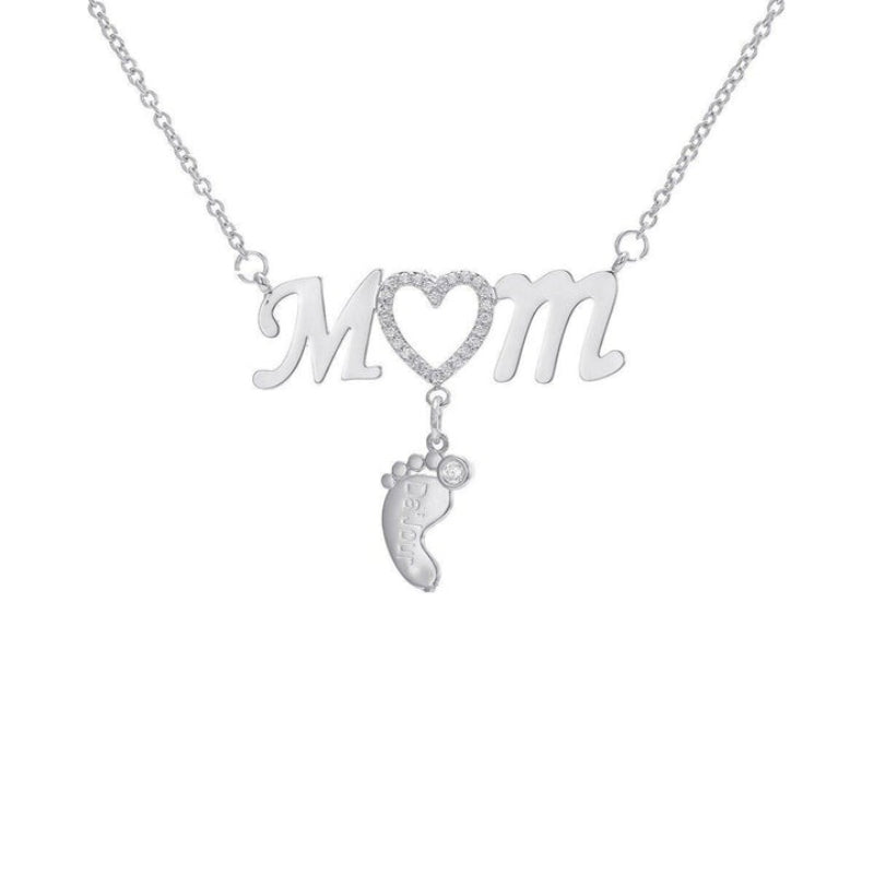 Personalized CZ Baby Pendant-Customized Jewel