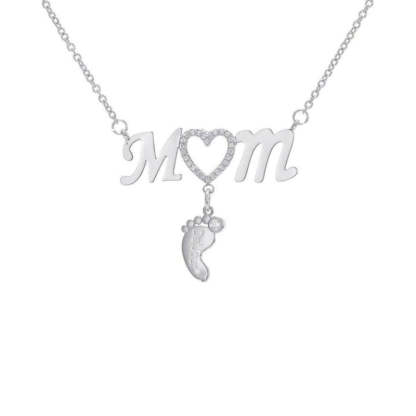Personalized CZ Baby Pendant-Customized Jewel