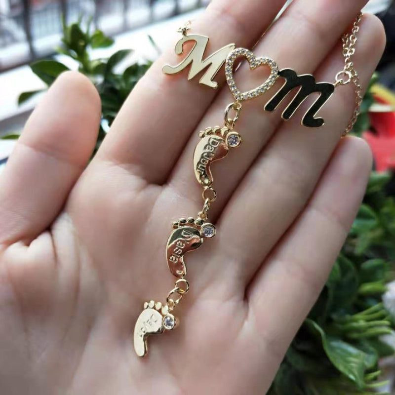 Personalized CZ Baby Pendant-Customized Jewel