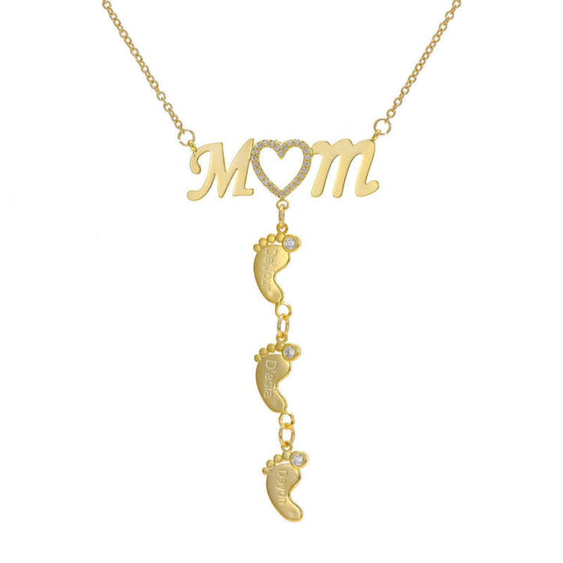 Personalized CZ Baby Pendant-Customized Jewel