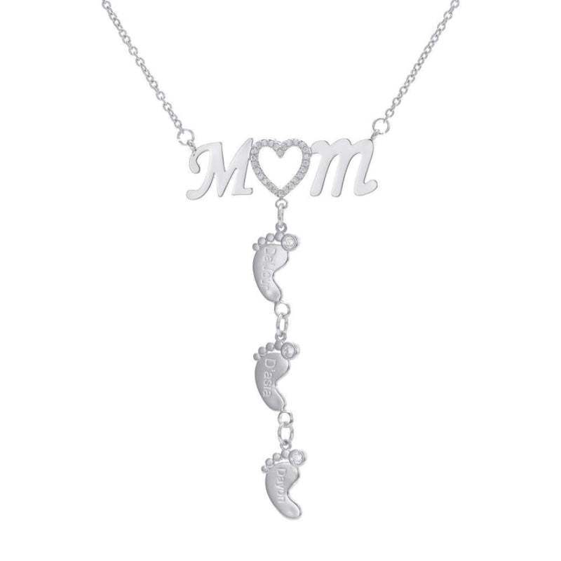 Personalized CZ Baby Pendant-Customized Jewel