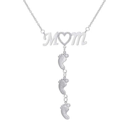 Personalized CZ Baby Pendant-Customized Jewel