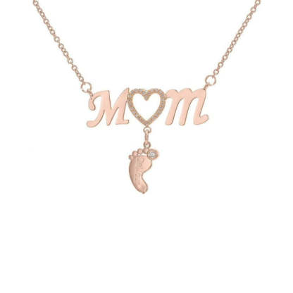 Personalized CZ Baby Pendant-Customized Jewel