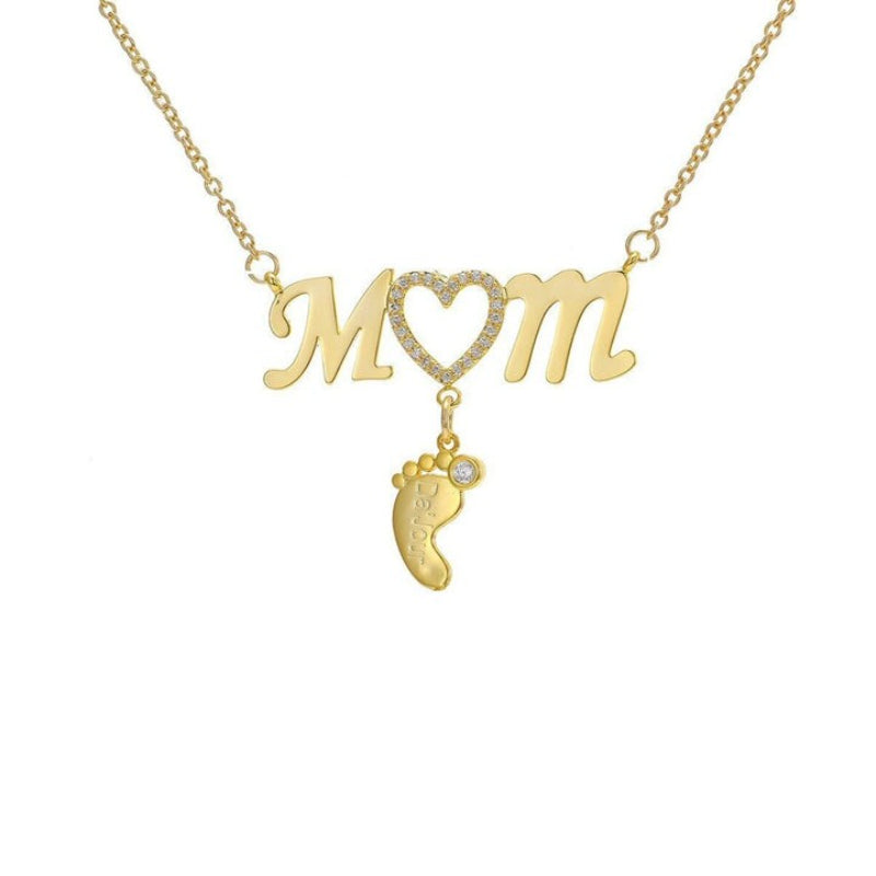 Personalized CZ Baby Pendant-Customized Jewel