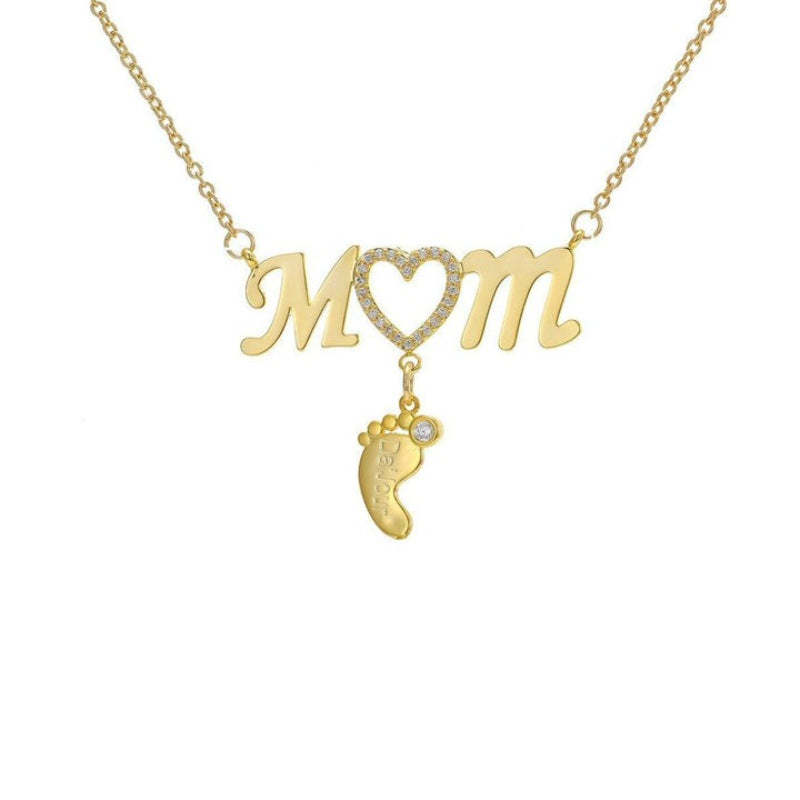 Personalized CZ Baby Pendant-Customized Jewel