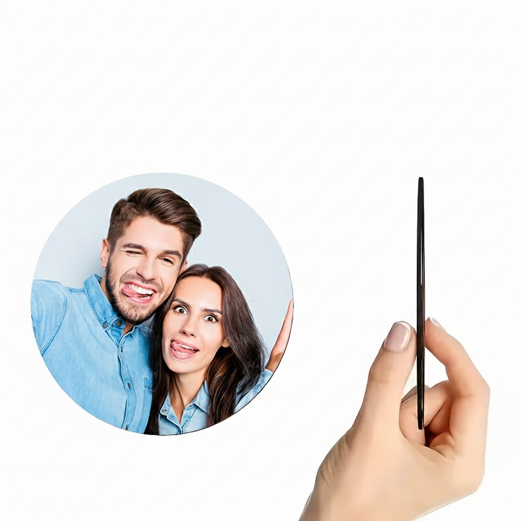 Personalized Oval Photo Fridge Magnet For Kitchen Decor