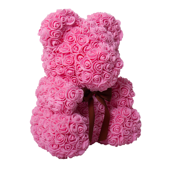 Valentines Day Handmade Flower Rose Teddy Bear-Customized Jewel