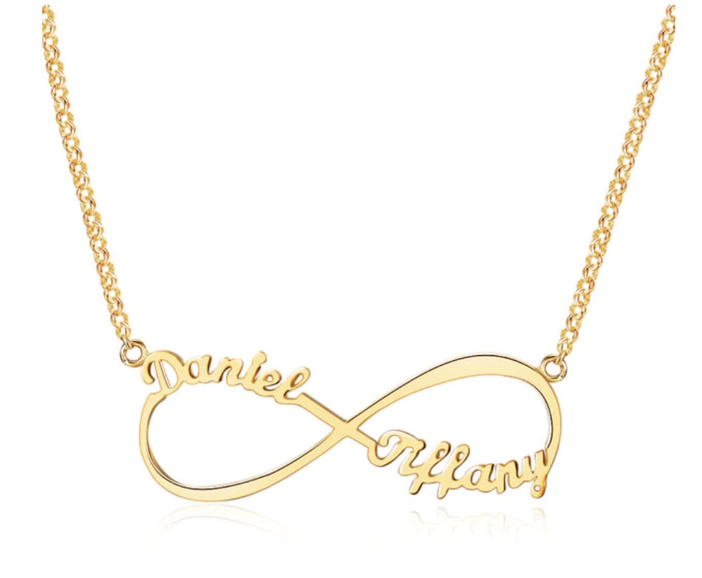 Personalized Sterling Silver Customized Infinity Name Pendant Necklace Fashion Jewelry Gift for Women-Customized Jewel