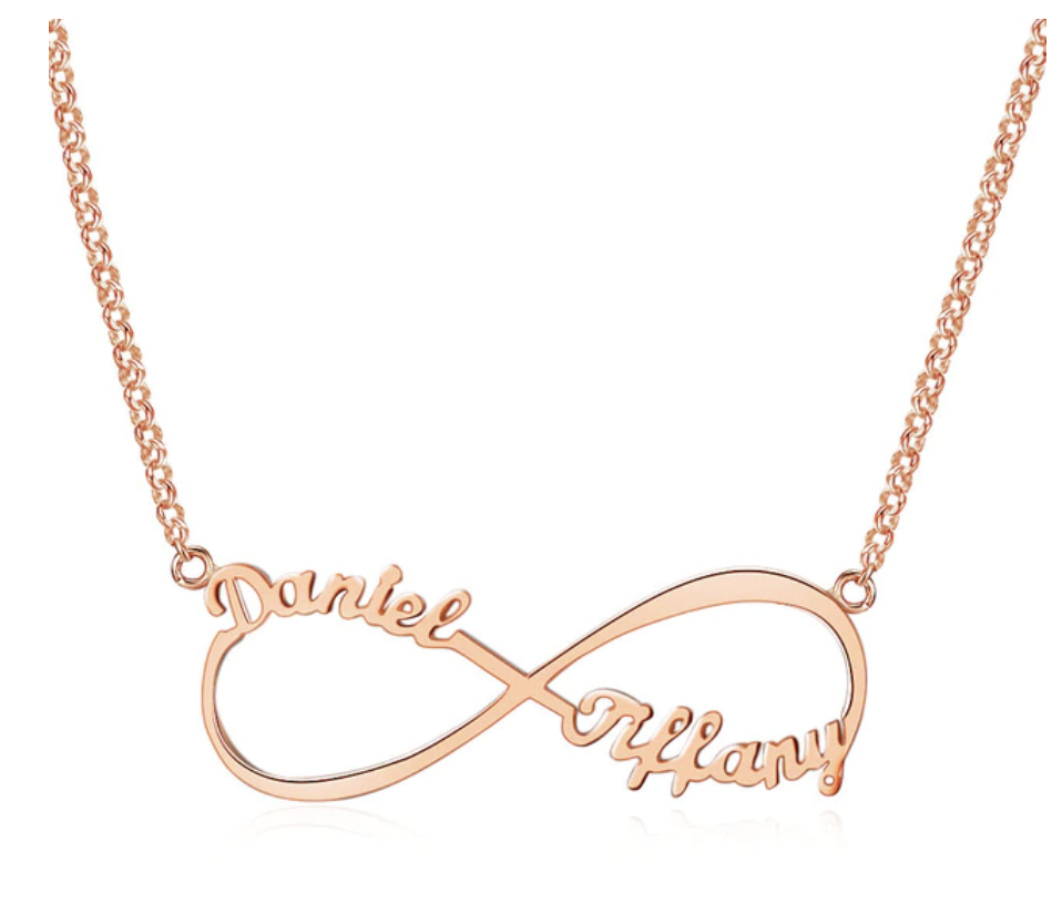 Personalized Sterling Silver Customized Infinity Name Pendant Necklace Fashion Jewelry Gift for Women-Customized Jewel