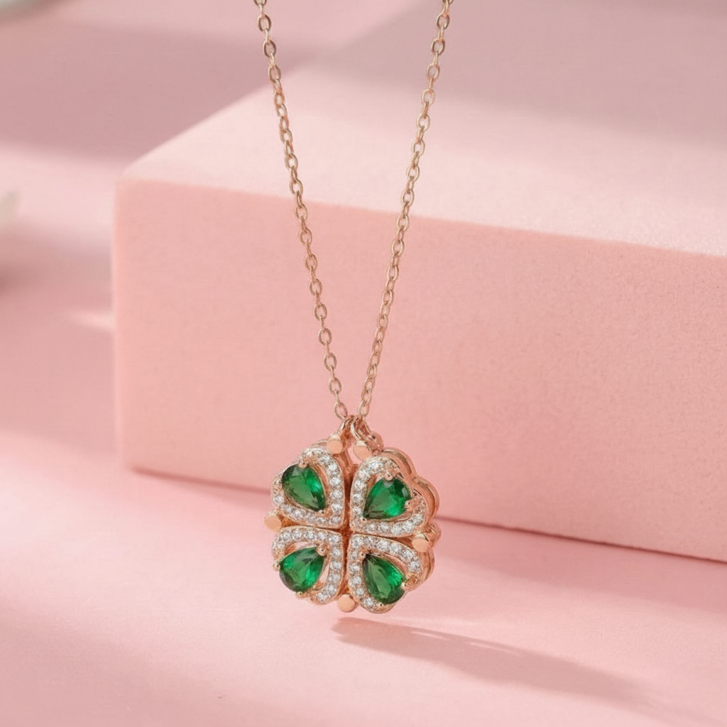 Openable Clover Necklace