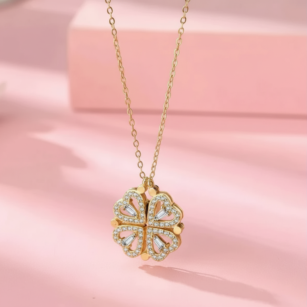 Openable Clover Necklace