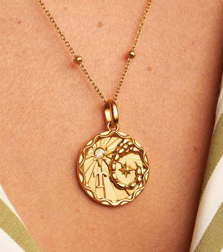 Custom Zodiac Coin Necklace-Customized Jewel