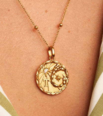 Custom Zodiac Coin Necklace-Customized Jewel