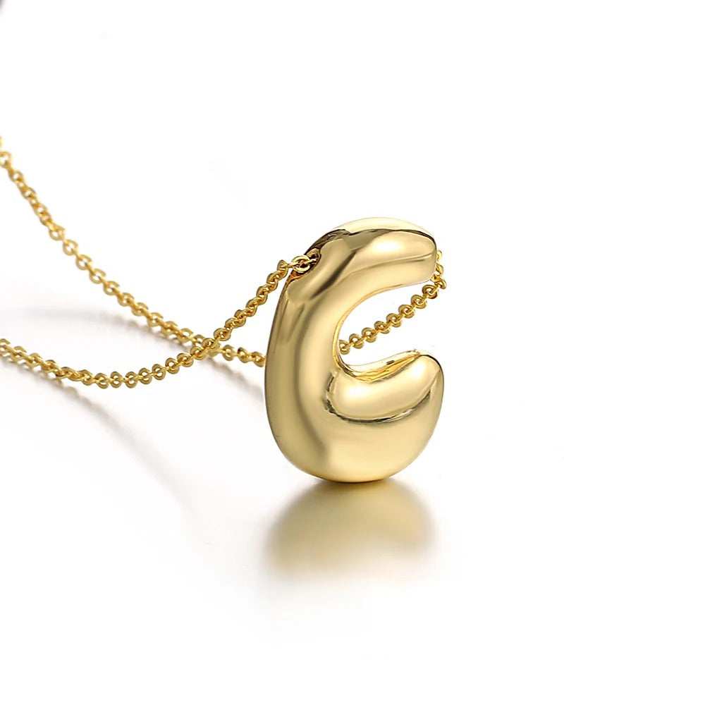 Bubble Initial Letter Necklace-Customized Jewel