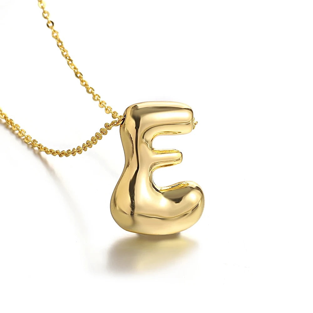 Bubble Initial Letter Necklace-Customized Jewel