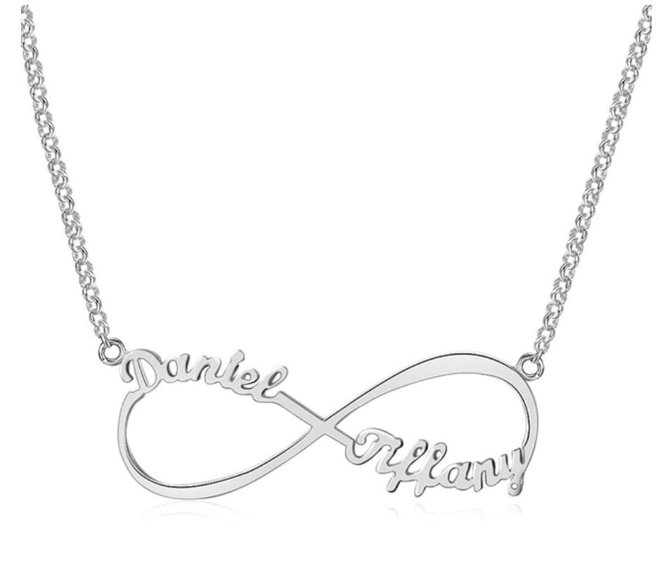Personalized Sterling Silver Customized Infinity Name Pendant Necklace Fashion Jewelry Gift for Women-Customized Jewel
