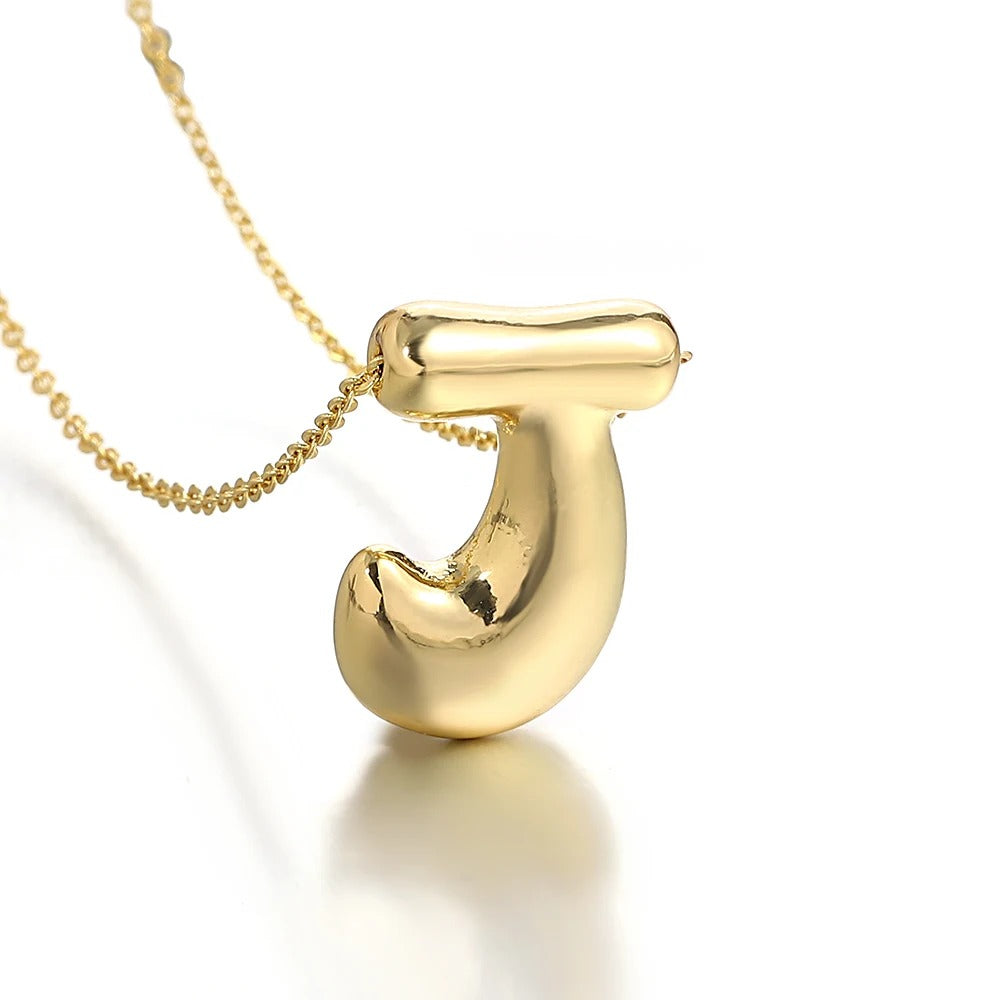 Bubble Initial Letter Necklace-Customized Jewel