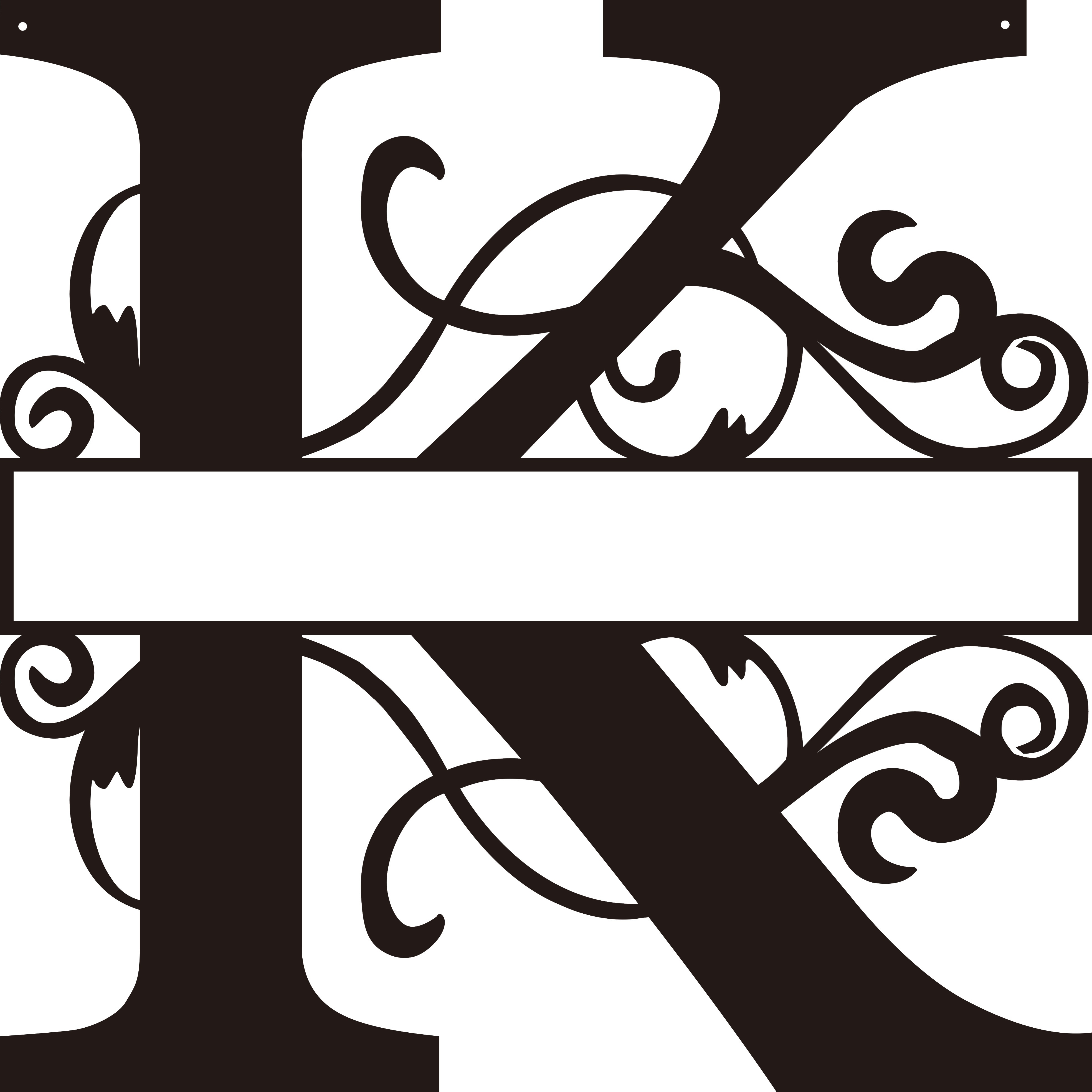 Personalized Split Letter Craft Sign For Home