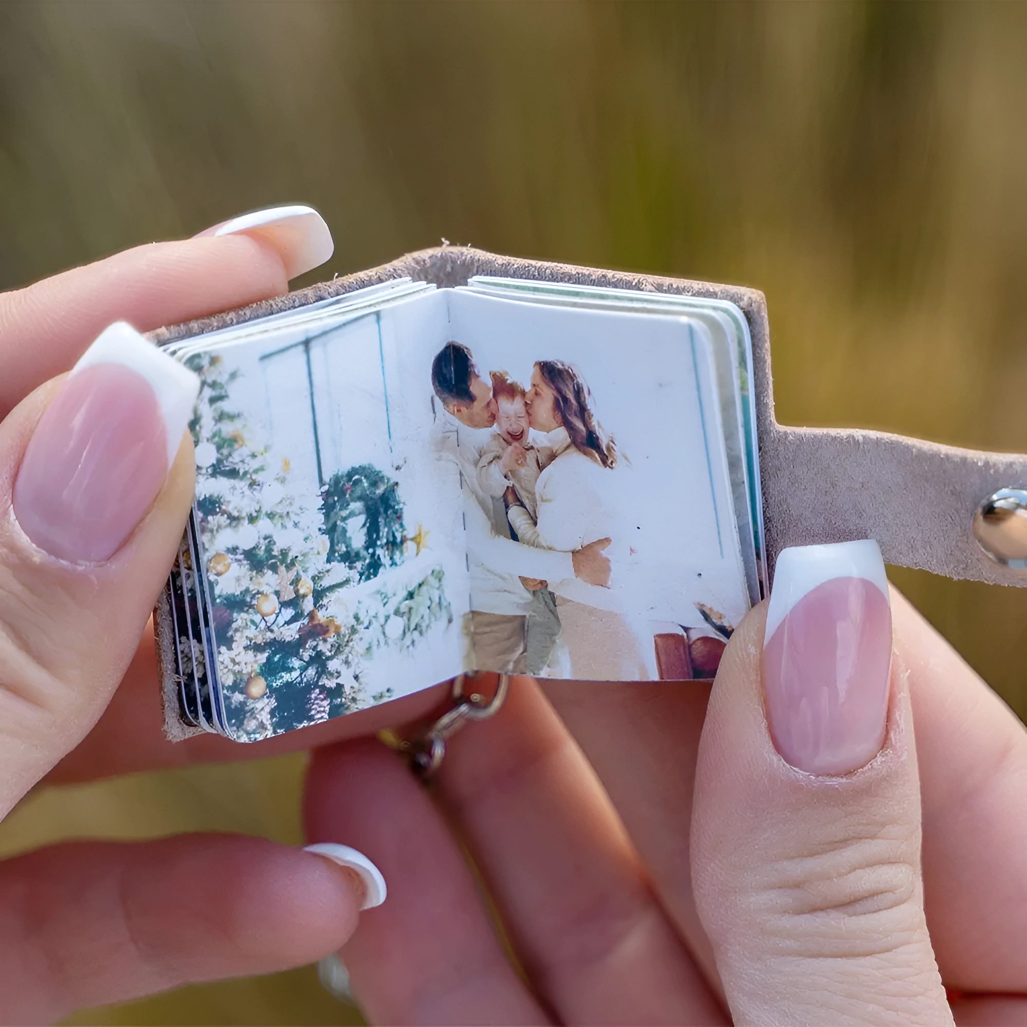 Valentines Day Mini Photo Album Keychain