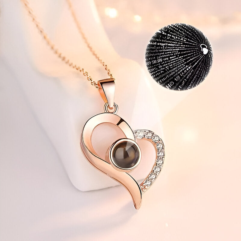 Projection Necklace With 100 Languages-Customized Jewel