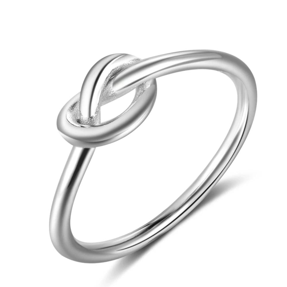 Personalized Sterling Silver Ring - Knot My Heart - Fashion Jewelry - Gift for Lovers and Friends-Customized Jewel