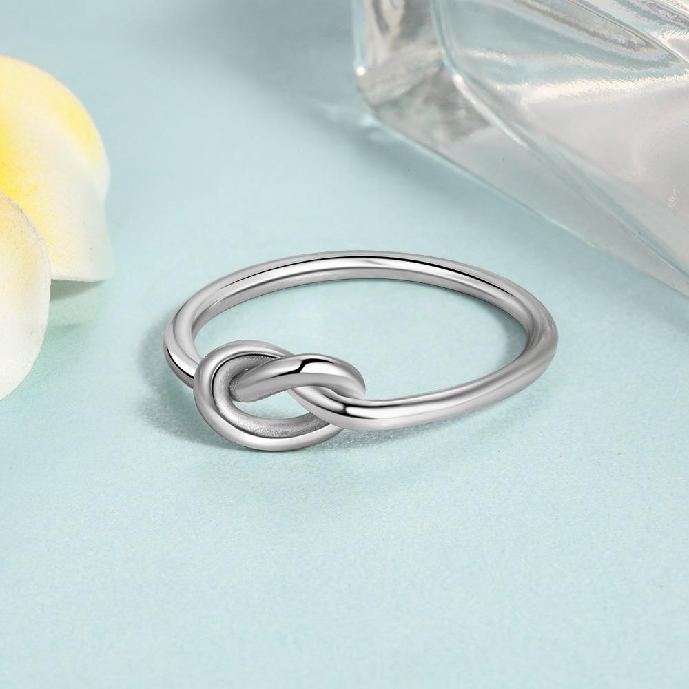 Personalized Sterling Silver Ring - Knot My Heart - Fashion Jewelry - Gift for Lovers and Friends-Customized Jewel