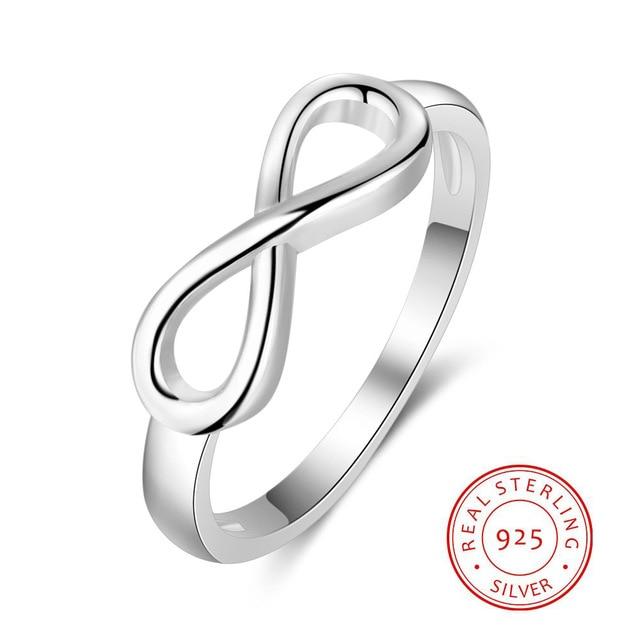 Personalized Sterling Silver Ring - Infinity Promise Rings - Customized Gifts - Fashion Jewelry-Customized Jewel