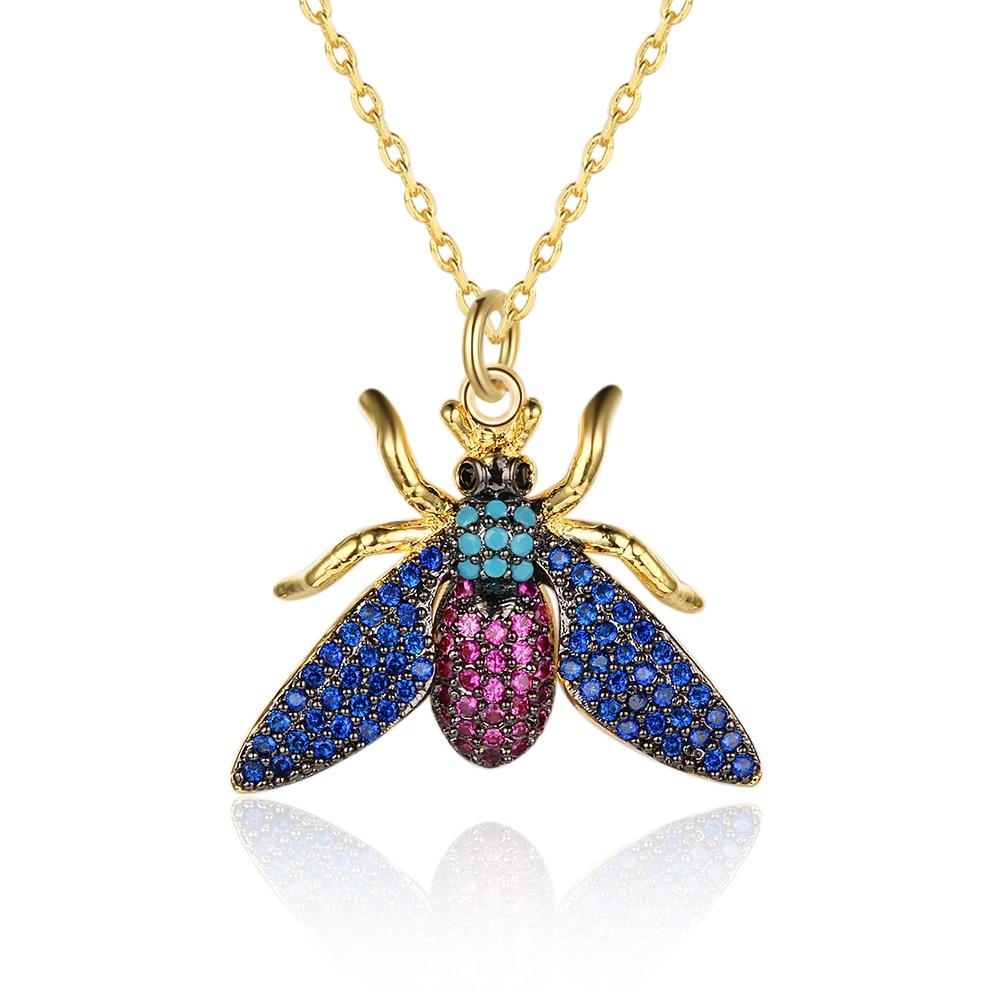 Unique Fashion Insect Jewelry Necklace with Lovely Bee Pendant for Women, Trendy Jewelry Accessories-Customized Jewel