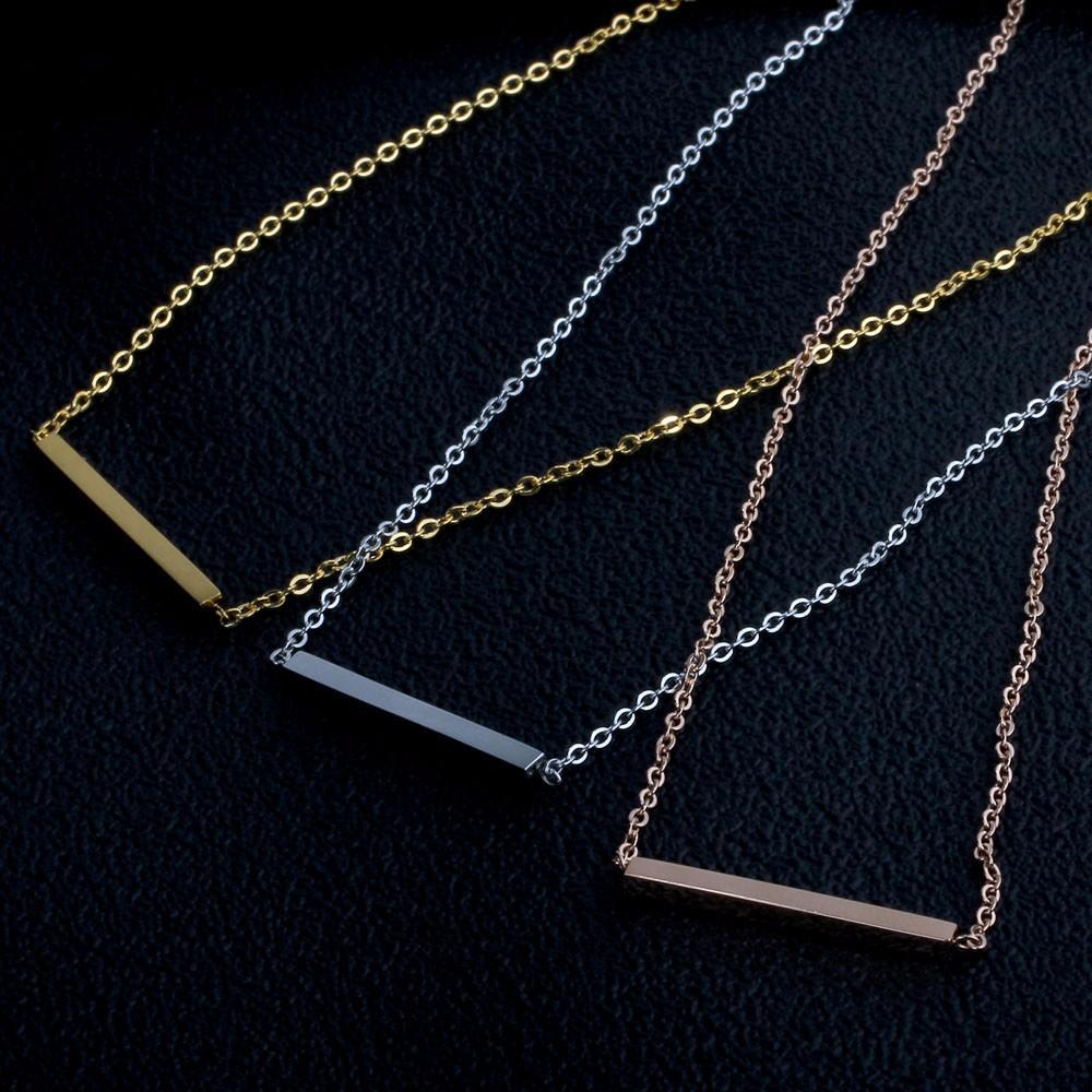Unique Personalized Stainless Steel Necklace with Customized Name Pendant, Trendy Jewelry Birthday Gift for Women-Customized Jewel