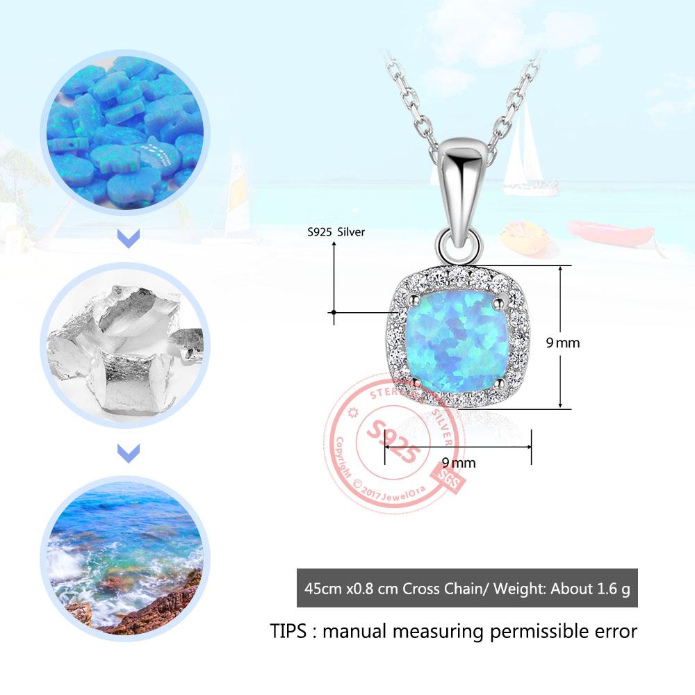 Opal Silver Fashion Pendant Necklace-Customized Jewel